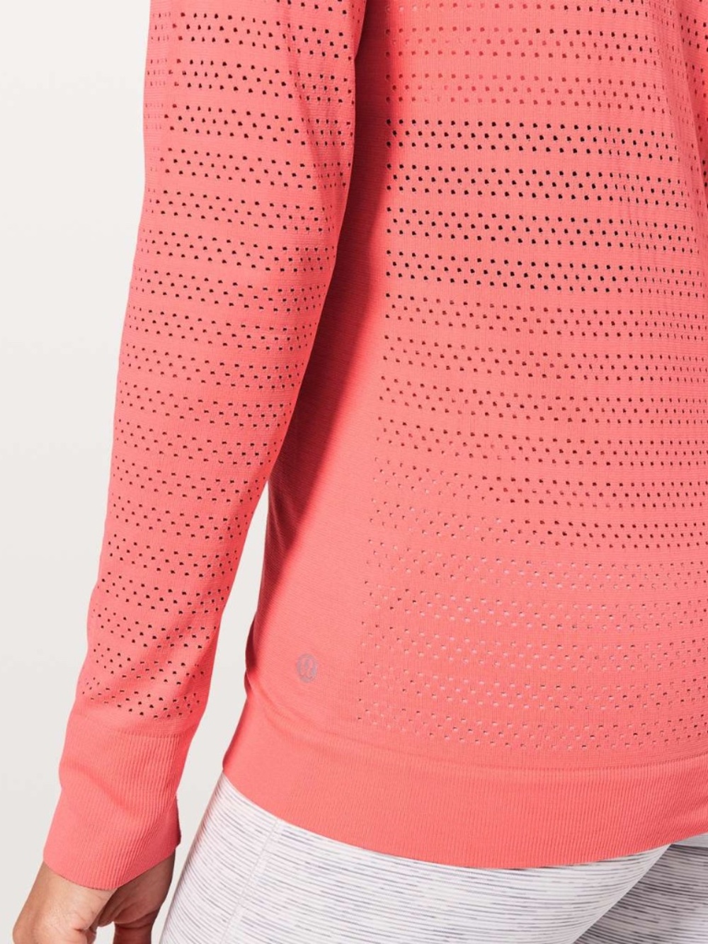 LULULEMON Breeze By Long Sleeve Top Light Coral Women’s Size 8 - Picture 4 of 9